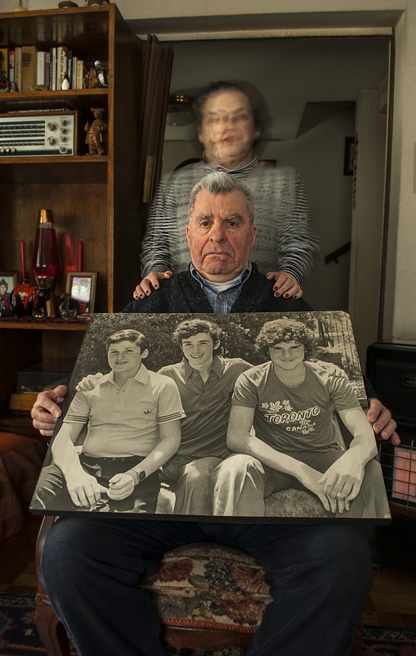 En el umbral-Manfred, señora e hijos