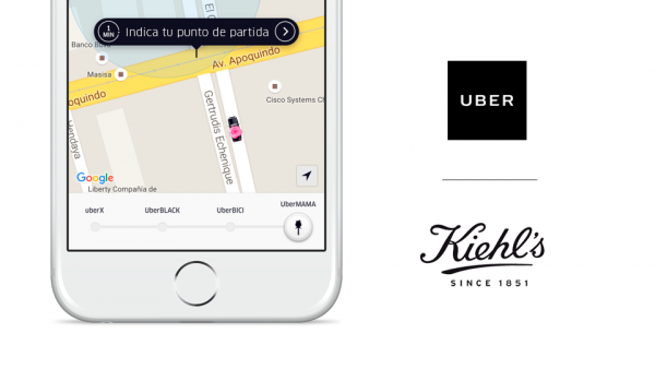 Header Uber + Kiehl's