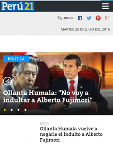 Humala - Fujimori