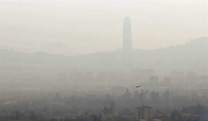 contaminación Santiago