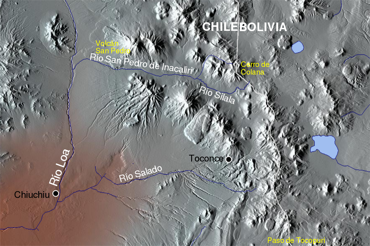 Mapa Silala