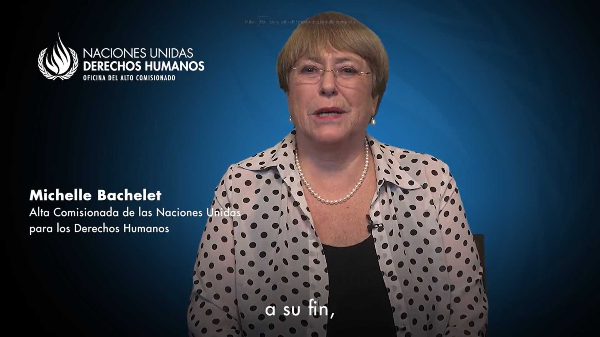 Bachelet ONU