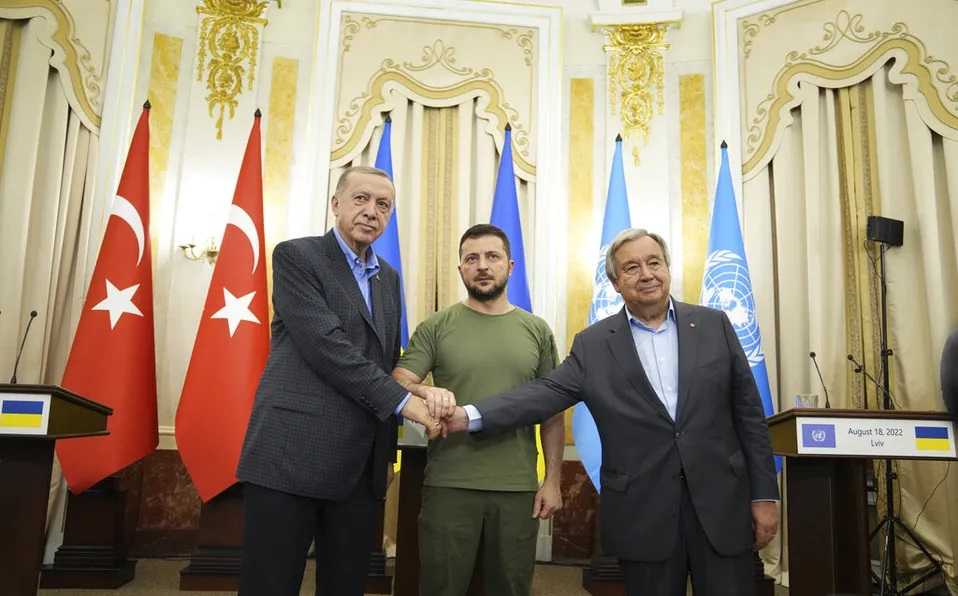 Erdogan - Zelenskiy - Guterres