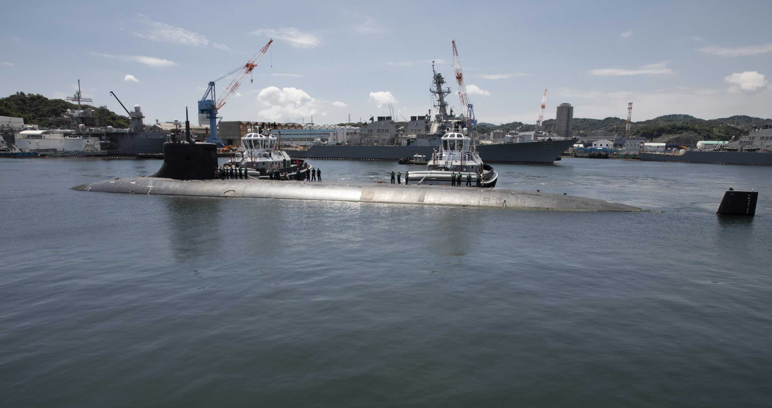 USS Connecticut SSN 22 Arrives at Fleet Activities Yokosuka for a Scheduled Port Visit