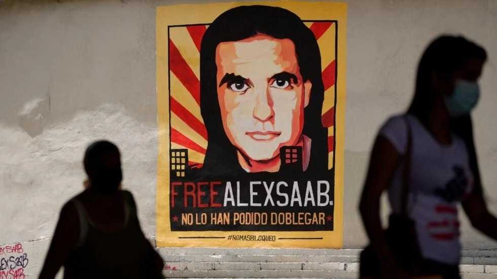 Cartel Alex Saab Foto AP