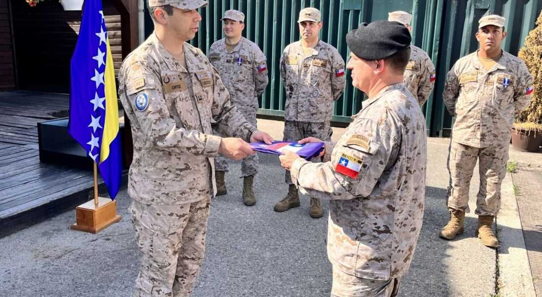 Fuerza Chilfor 35 en Bosnia - Foto Ejército de Chile
