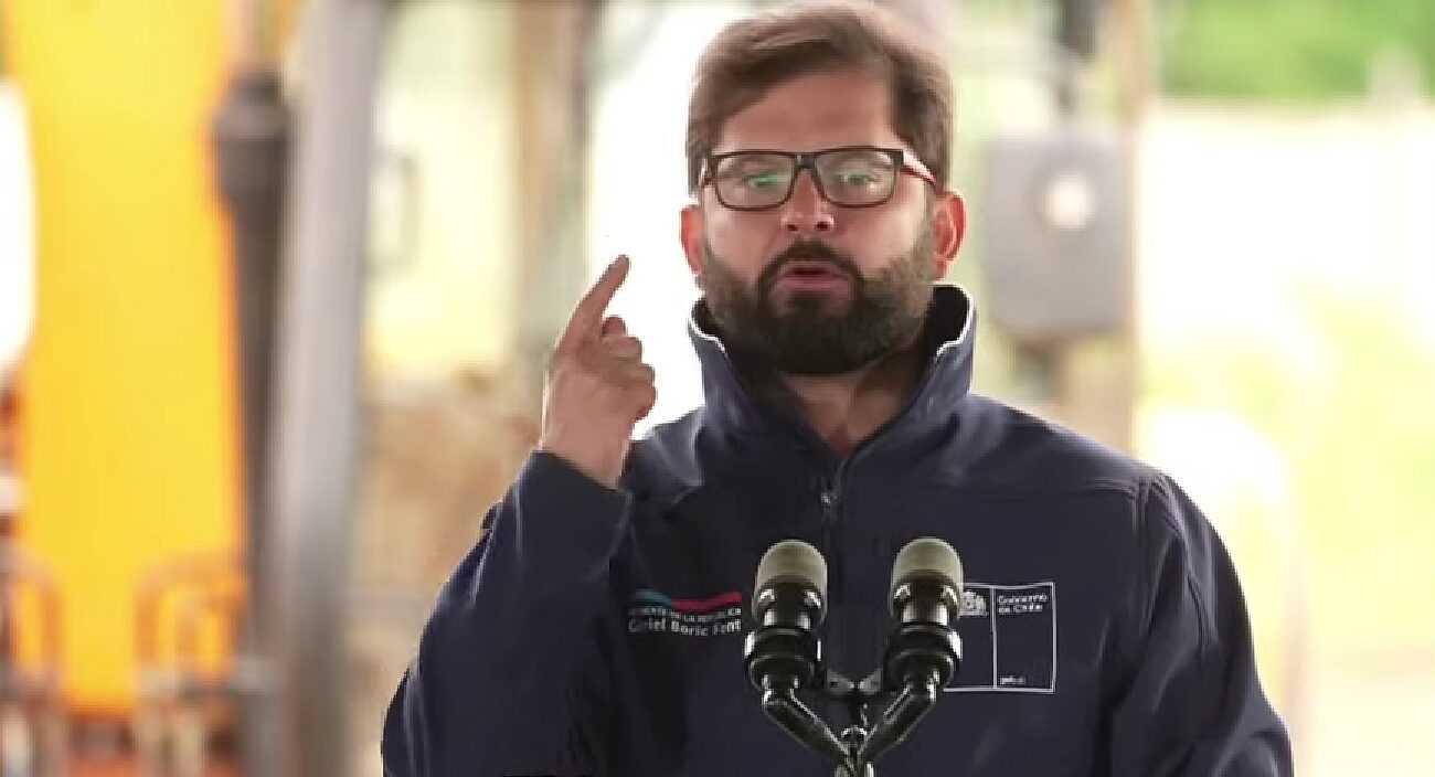 Pdte Boric comuna de Los Lagos 05-12-2023 - Captura imagen Presidencia