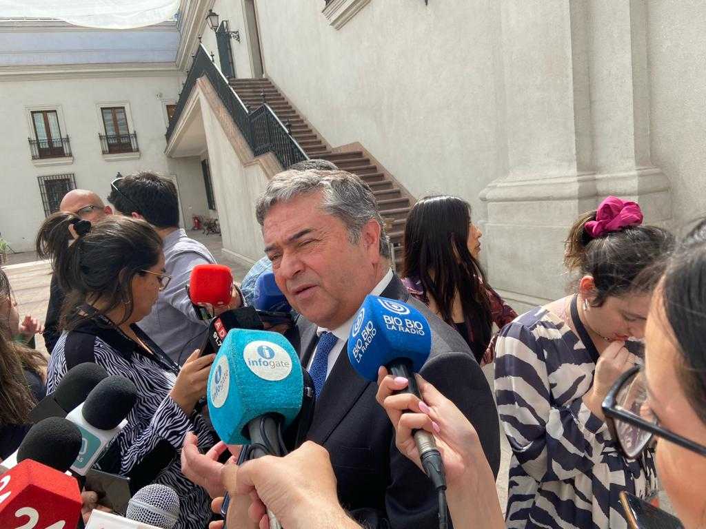 Pdte del Senado Juan Antonio Coloma La MOneda 11-12-2023