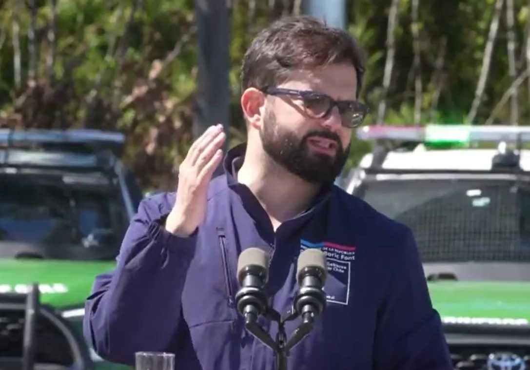 Presidente Gabriel Boric en Máfil 06-12-2023 Captura video Presidencia