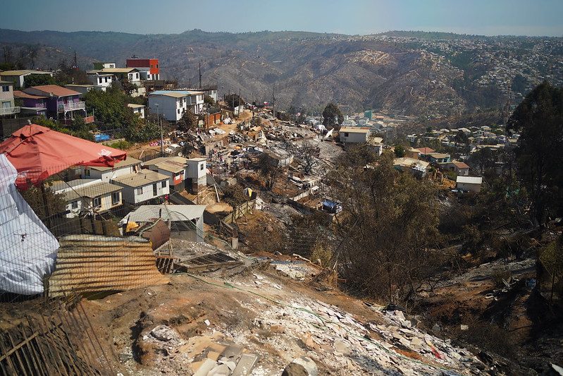 Incendio forestal Valparaíso