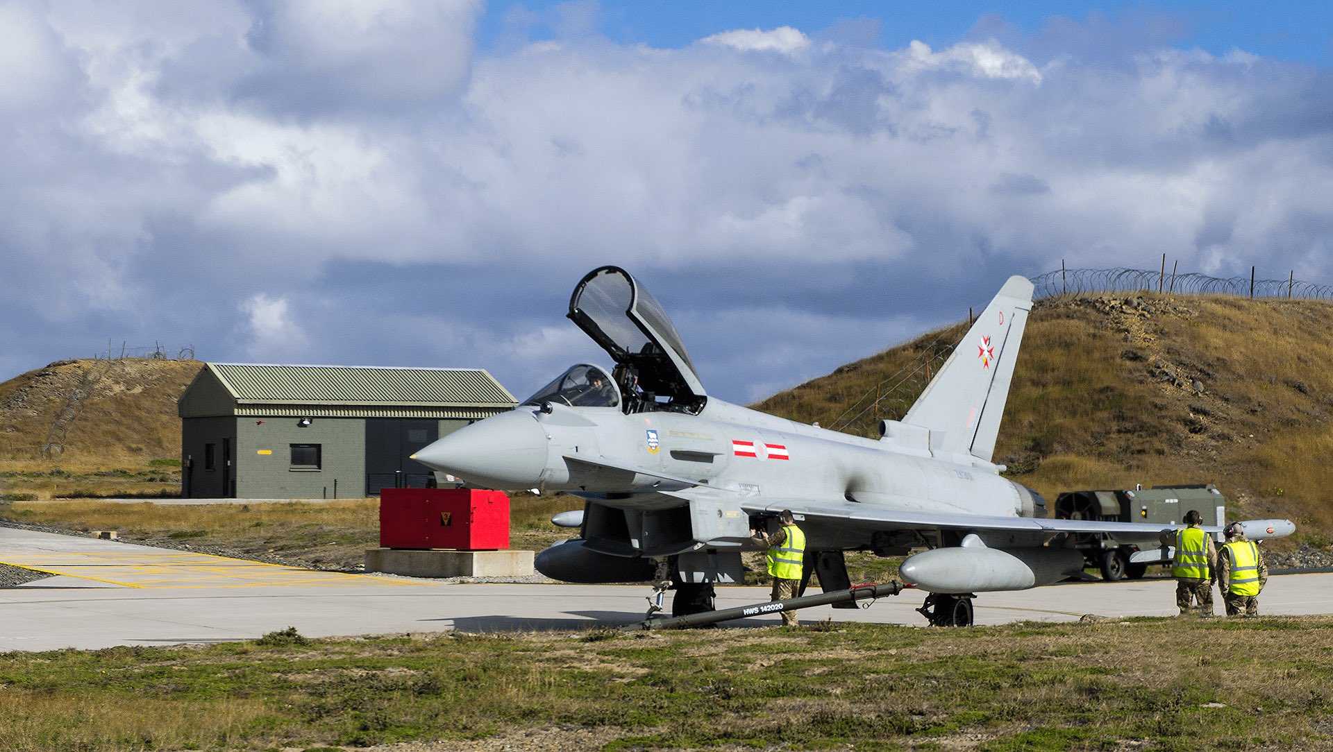 RAF Typhoon en Falkland