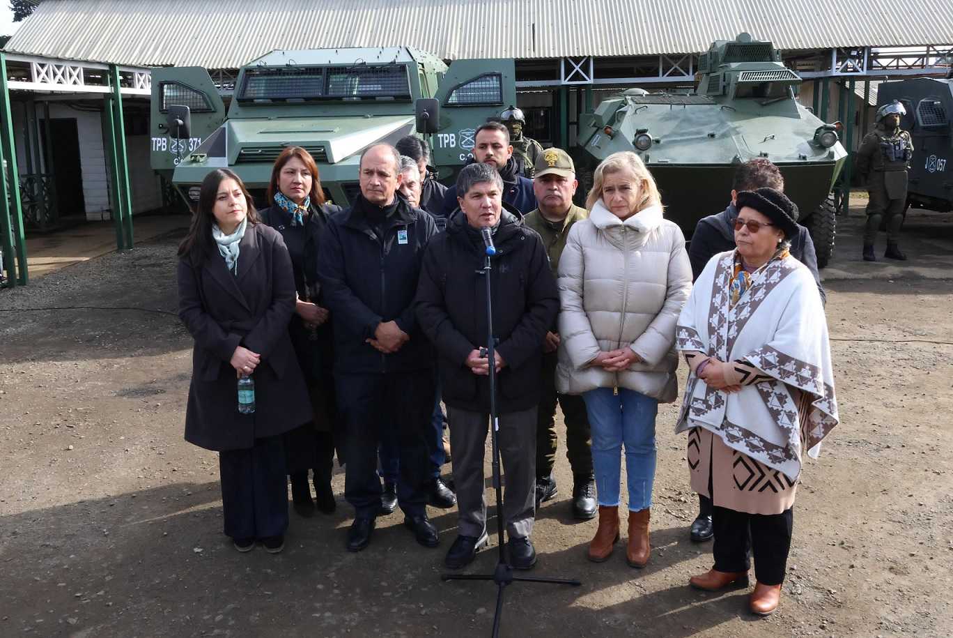 Subsecretario Manuel Monsalve blindados carabineros Arauco 24-05-2024