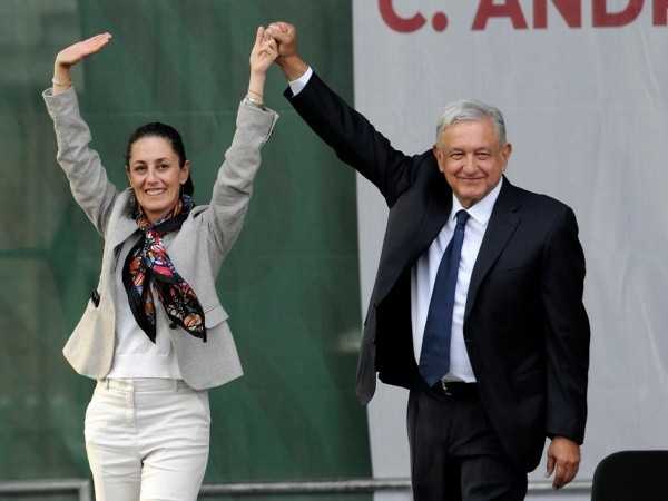 Claudia Sheinbaum y AMLO