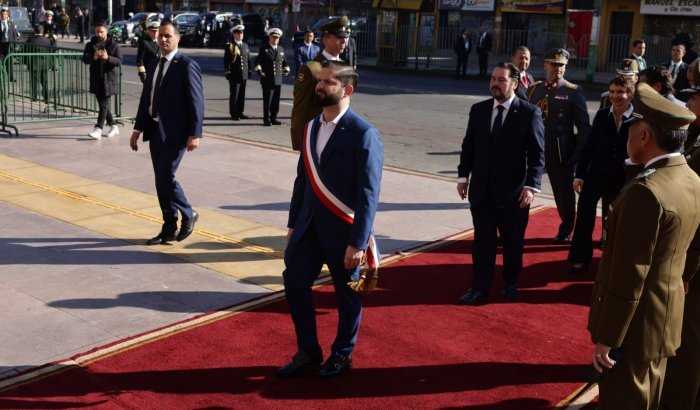 Presidente Gabriel Boric llegando al Congreso