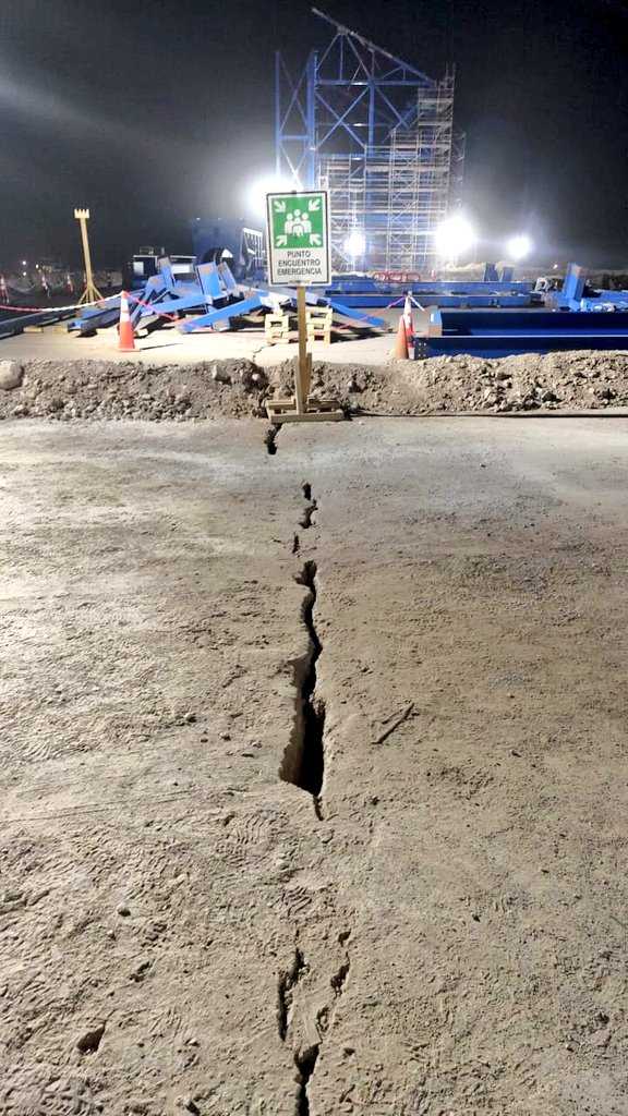 Mina Radomiro Tomic suelo agrietado