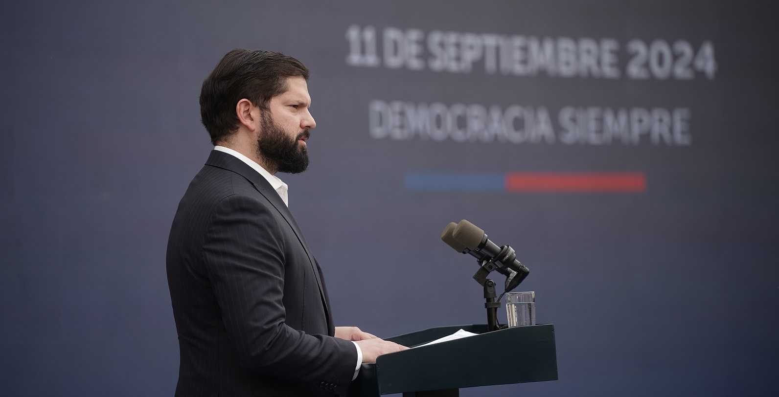 Pdte Gabriel Boric Aniversario Golpe de Estado La Moneda 11-09-2024 2