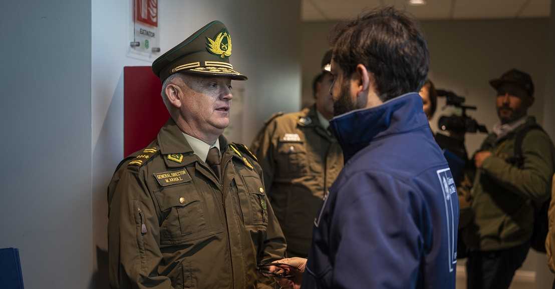 General director Marcelo Araya y Pdte Gabriel Boric -Antofagasta 02-10-2024