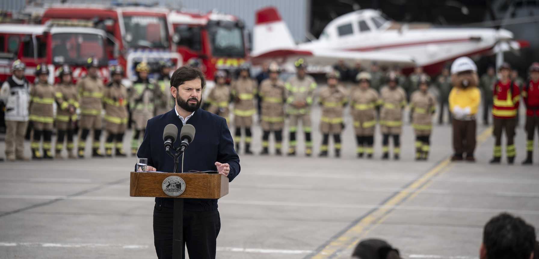 Pdte Gabriel Boric Plan de Acción contra Incendios 11-10-2024