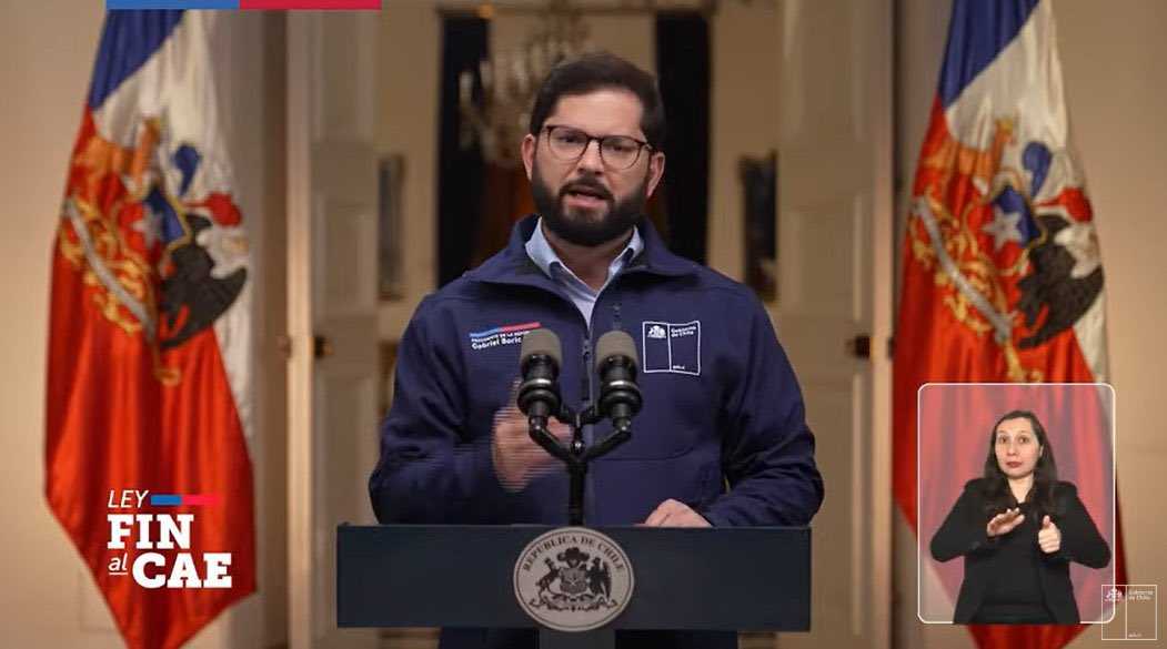 Pdte Gabriel Boric proyecto CAE 07-10-2024