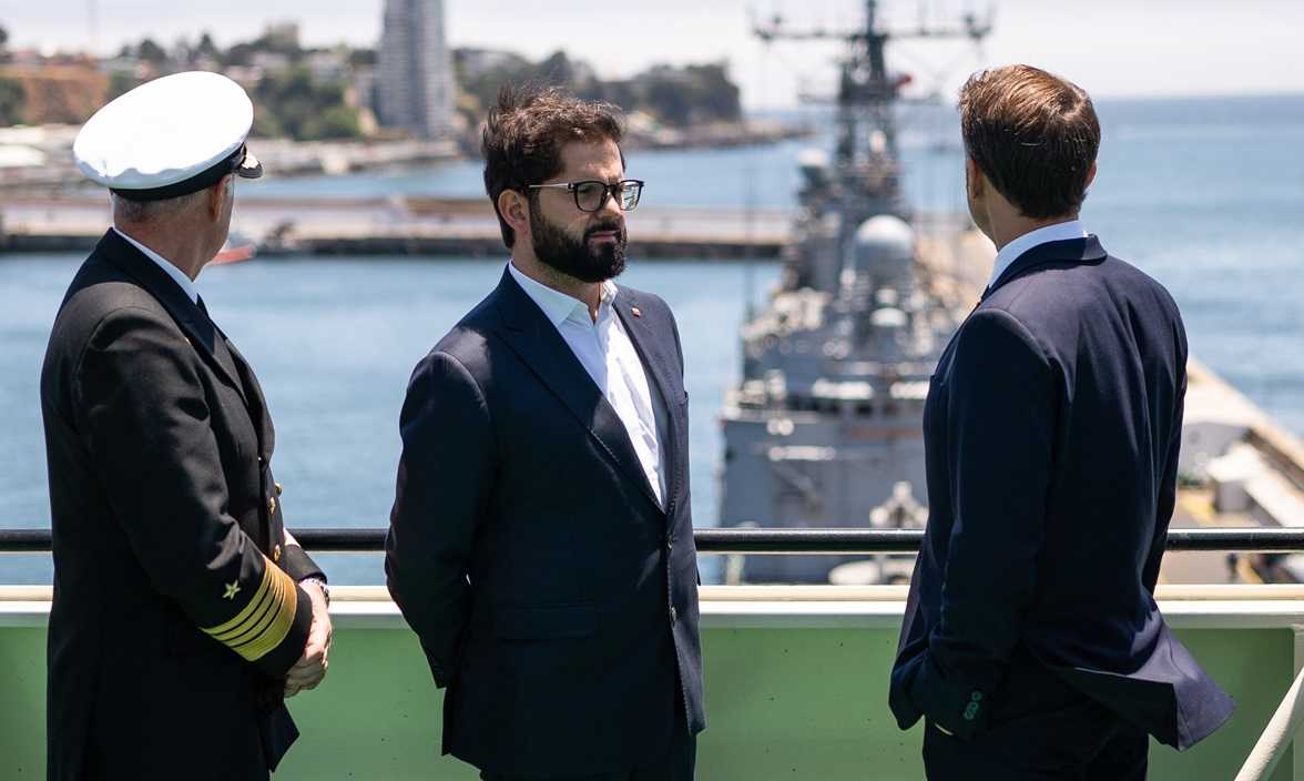 Pdtes Macron y Boric y CJA - RH Viel Valparaíso 21-11-2024