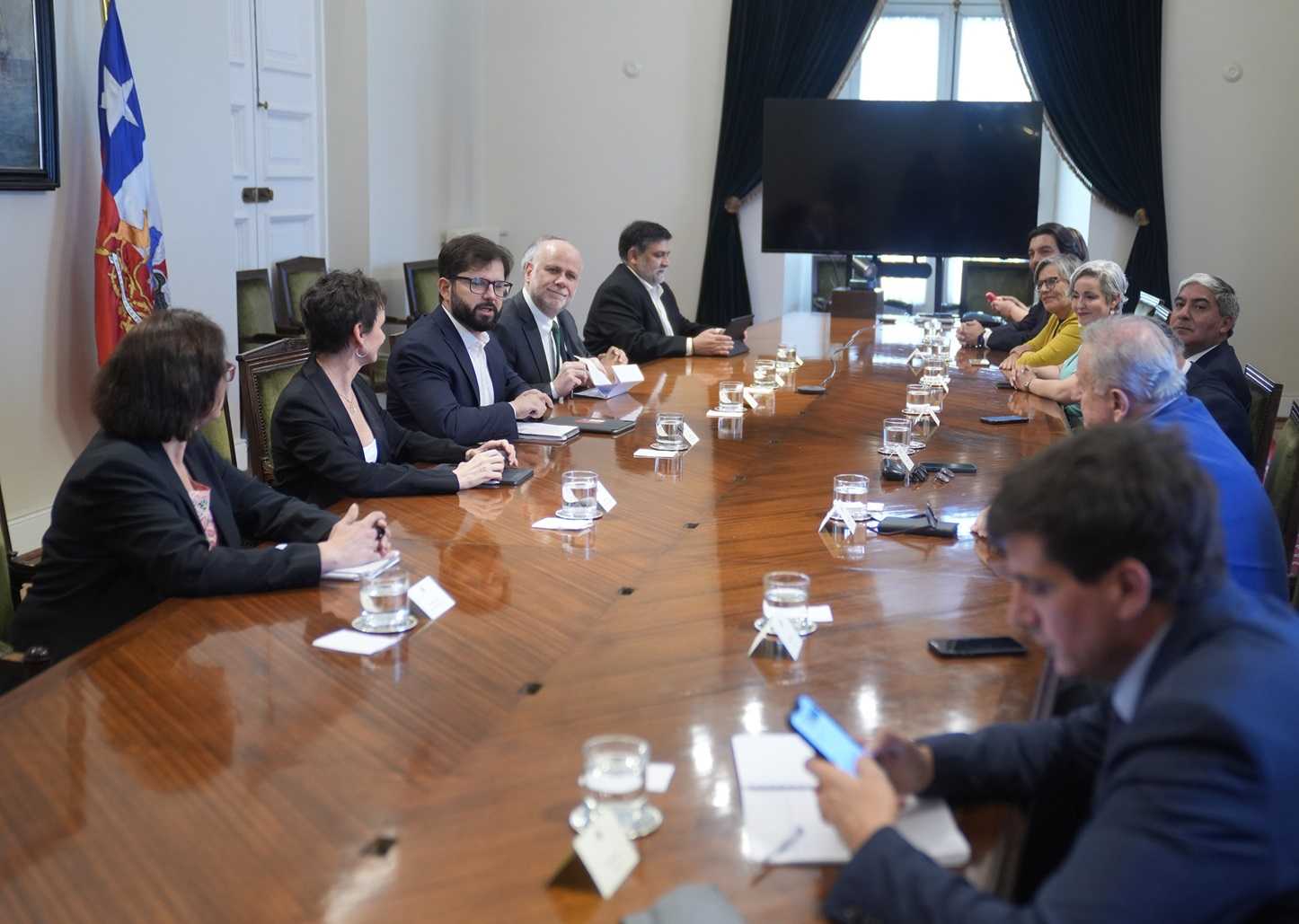 Reunión Pdte Gabriel Boric - Ministerio del Interior- Comisión Mixta Seguridad 09-12-2024