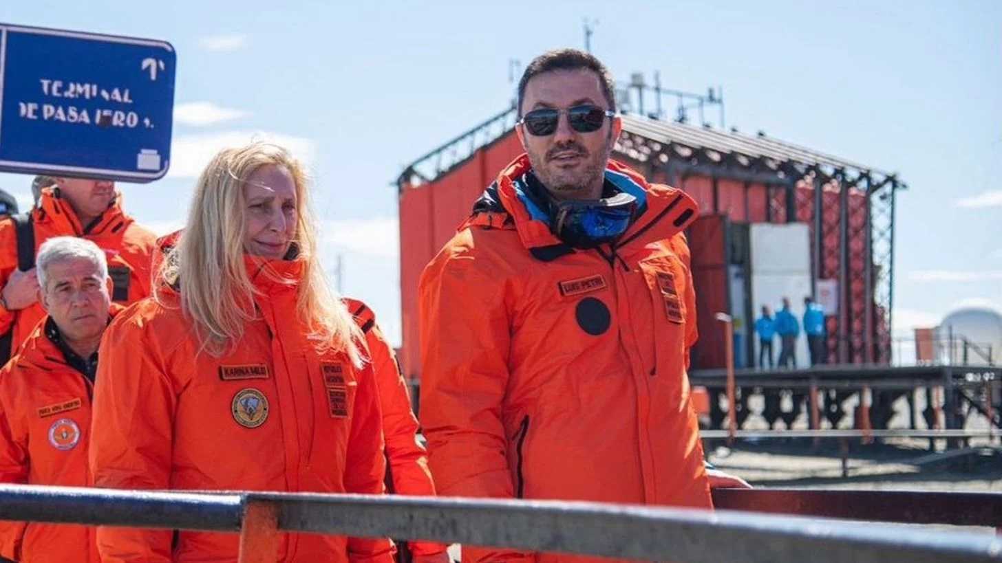 Ministro de Defensa de Argentina Luis Petri Antártica