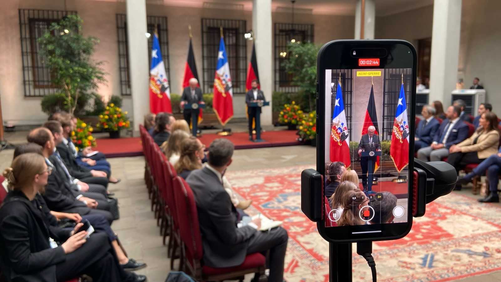 Declaración conjunta presidentes de Alemania y Chile La Moneda 05-03-2025