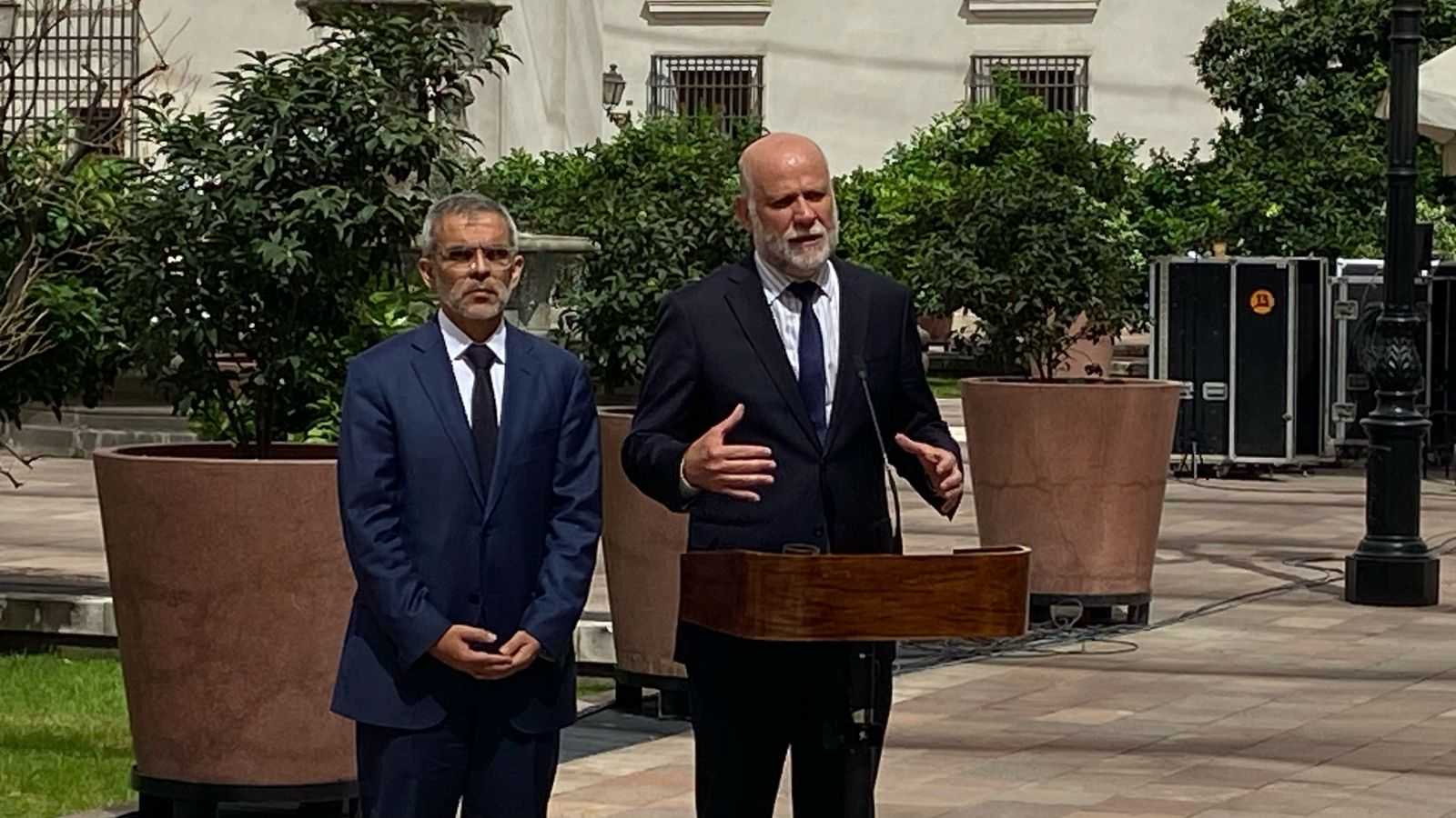 Ministro Álvaro Elizalde y subsecretario Luis Cordero - La Moneda 05-03-2025