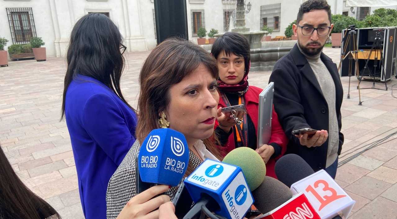 Pdta del Frente Amplio Contanza Martínez La Moneda 11-04-2025