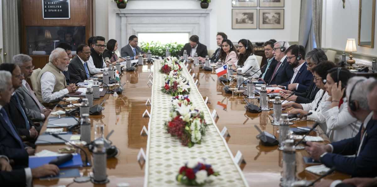 Reunión PM Modi - Pdte Boric 01-04-2025