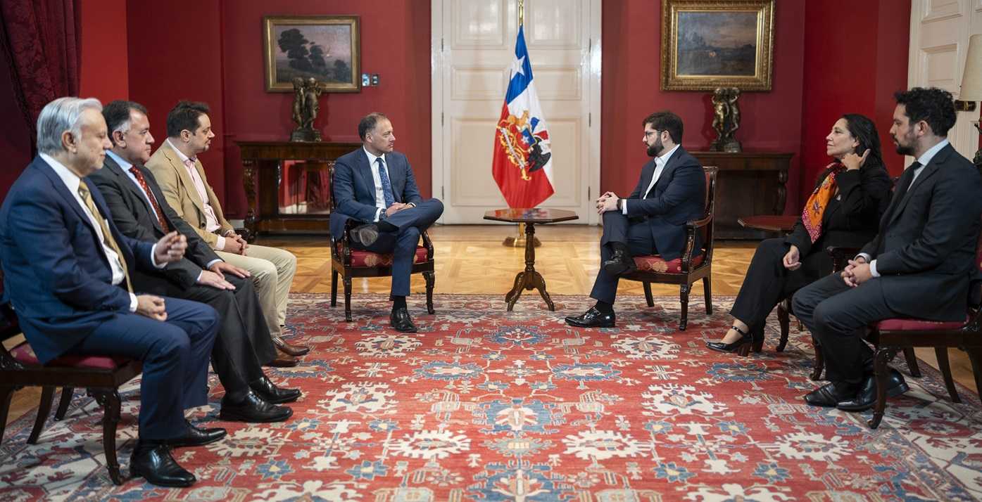 Reunión protocolar Pdte Boric y Pdte de la Cámara