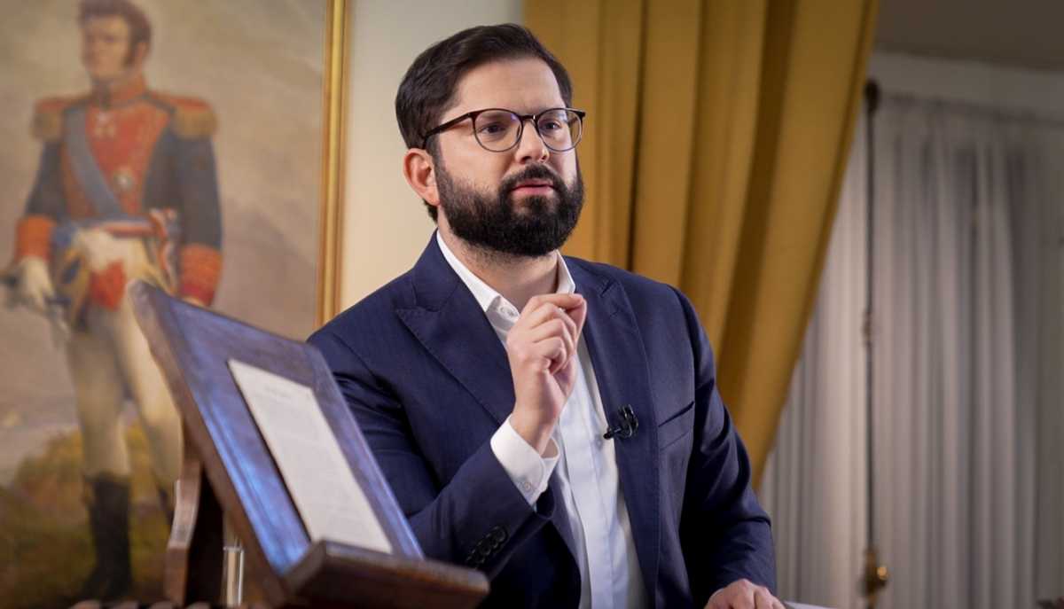 Pdte Gabriel Boric cadena nacional Informe Paz y Entendimiento 22-05-2025
