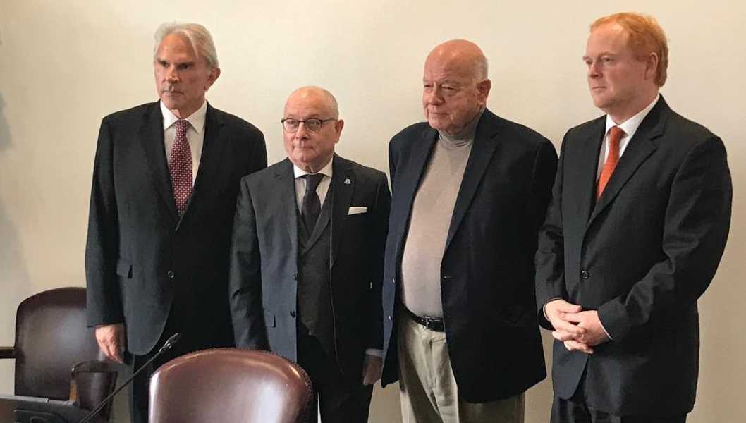 Reunión embajador argentino Jorge Faurie y Comisión RREE Senado