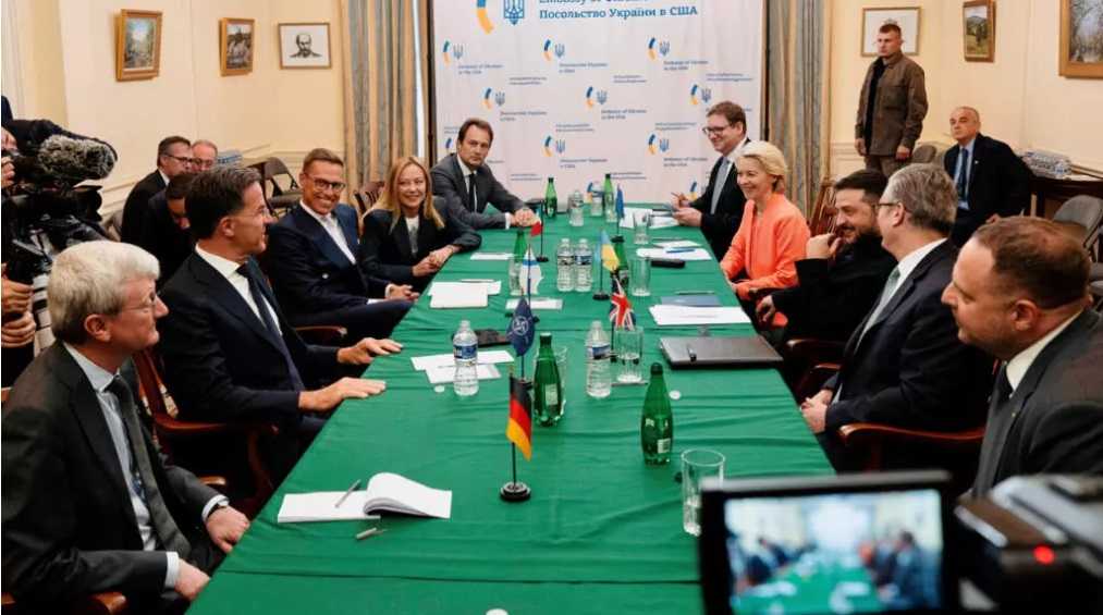 Reunión Zelensky - OTAN Foto Reuters