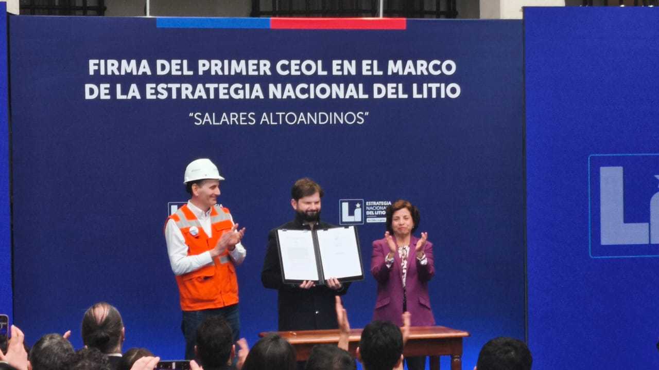 Pdte Boric Firma CEOL Enami Litio - La Moneda 05-09-2025