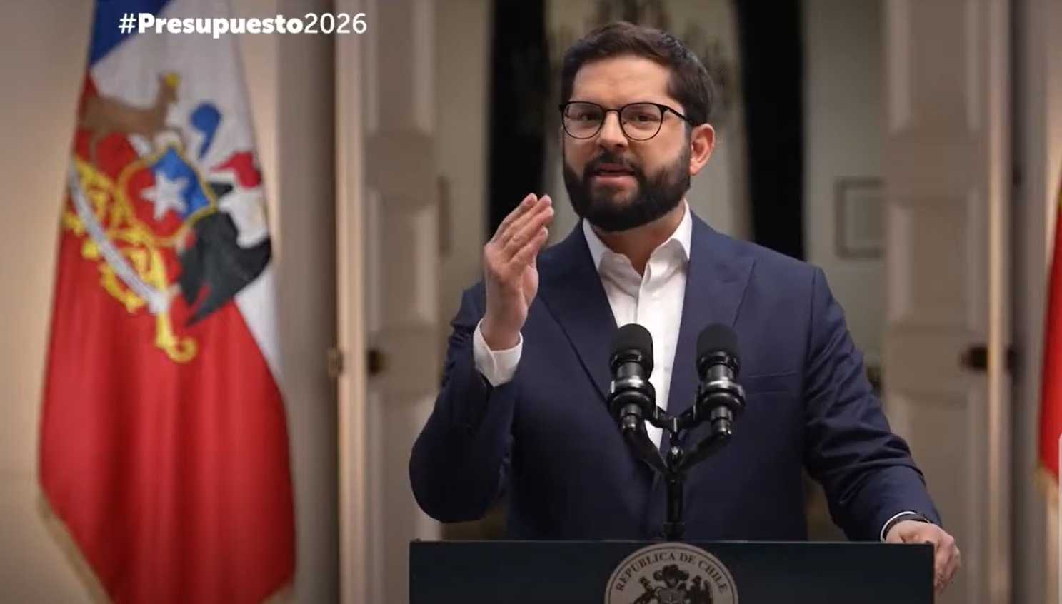 Pdte Gabriel Boric proyecto Ley de Presupuesto 2026