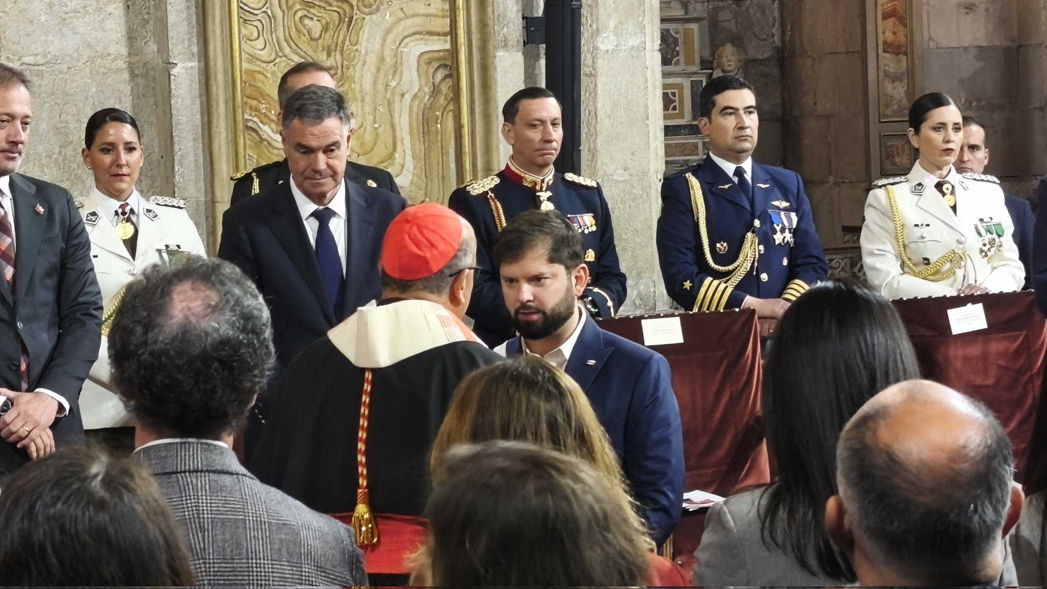Pdte. Gabriel Boric y cardenal Fernando Chomalí Santiago 18-09-2025
