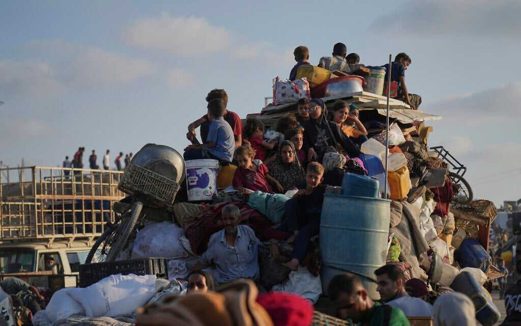 palestinos desplazados