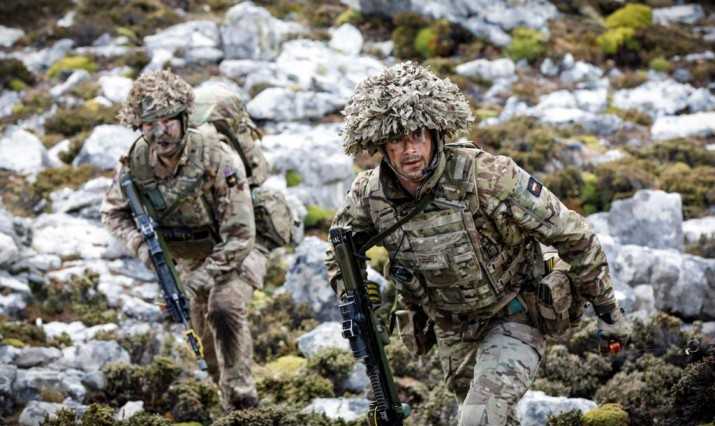 Ejercicio militares británicos en las Falkland