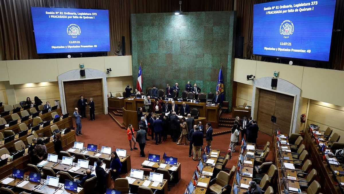 Sesión Cámara de Diputados fracasada por quorum. Foto Aton 15-10-2025