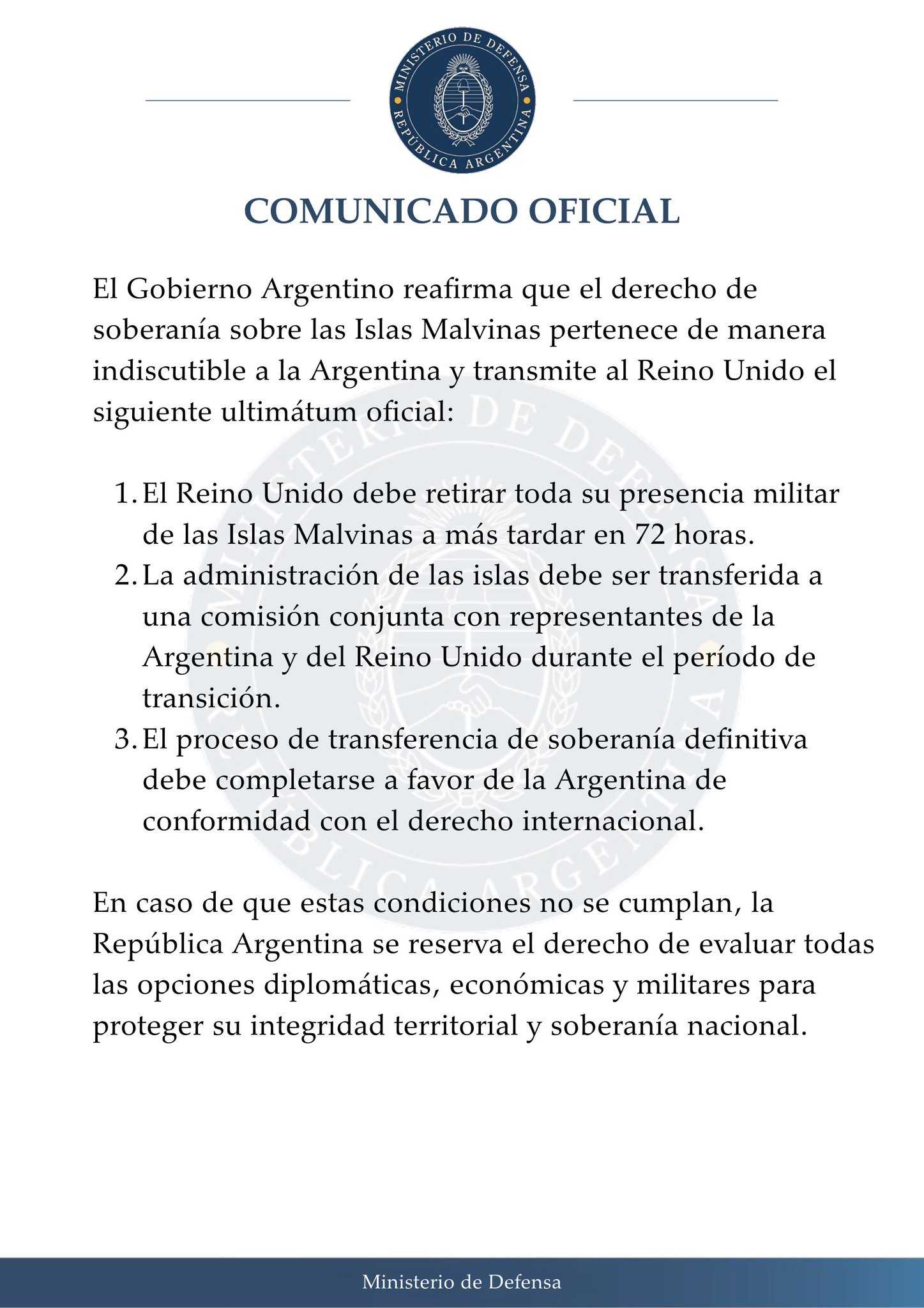 comunicado falso