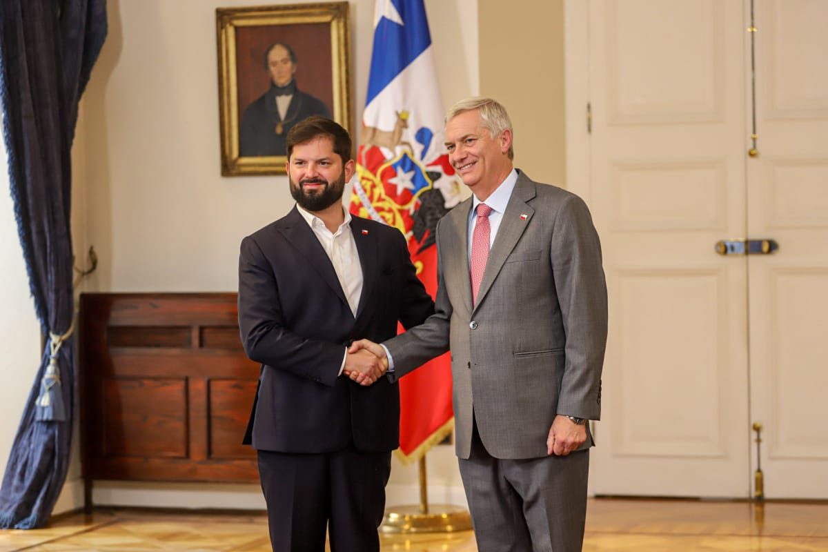 Gabriel Boric y José Antonio Kast La Moneda 15-01-2025