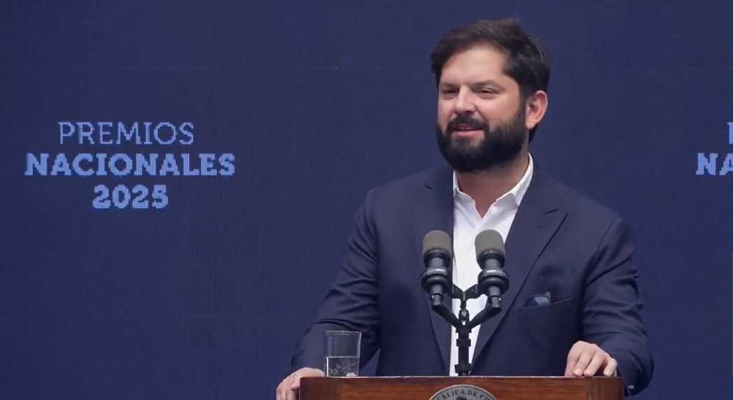 Pdte Gabriel Boric entrega Premios Nacionales La Moneda 30-12-2025