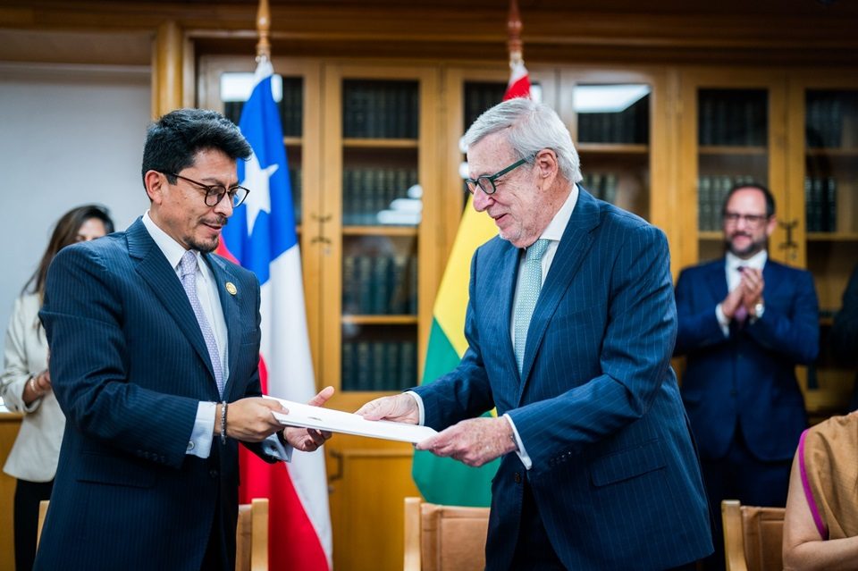 Cancilleres de Bolivia, Fernando Aramayo y Chile, Alberto van Klaveren - Santiago 15-01-2026