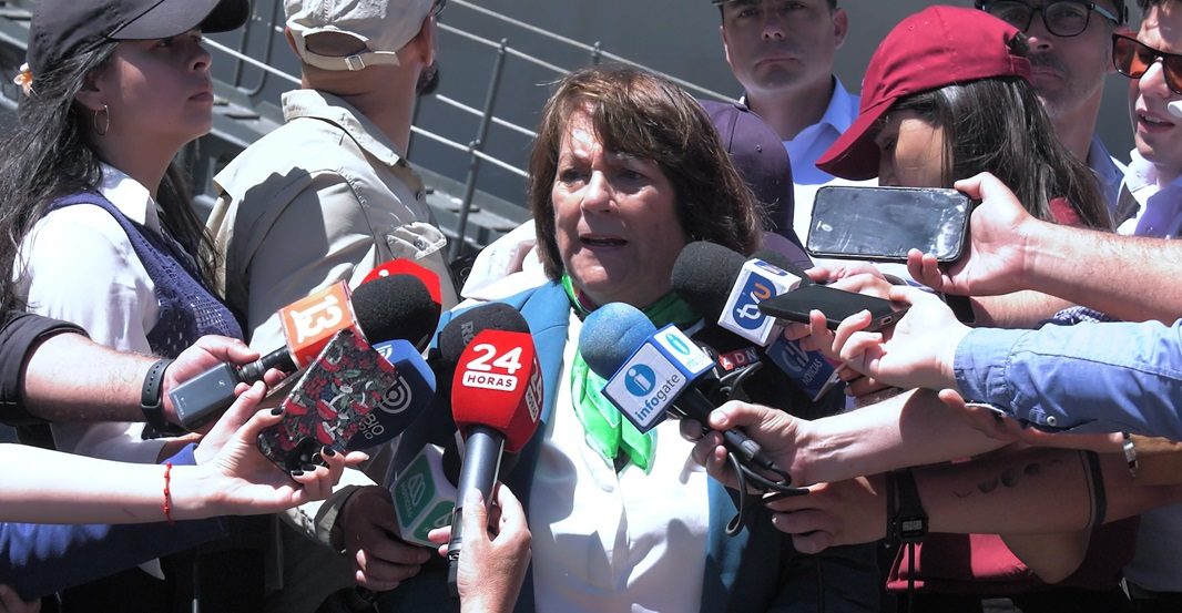 Ministra de Defensa Adriana Delpiano Base Naval Talcahuano 14-01-2025