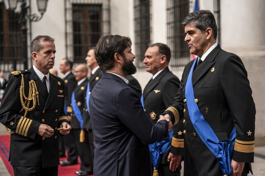 Pdte. Gabriel Boric condecoró a Almirantes Generales y Prefectos Inspectores - La Moneda 26-02-2026