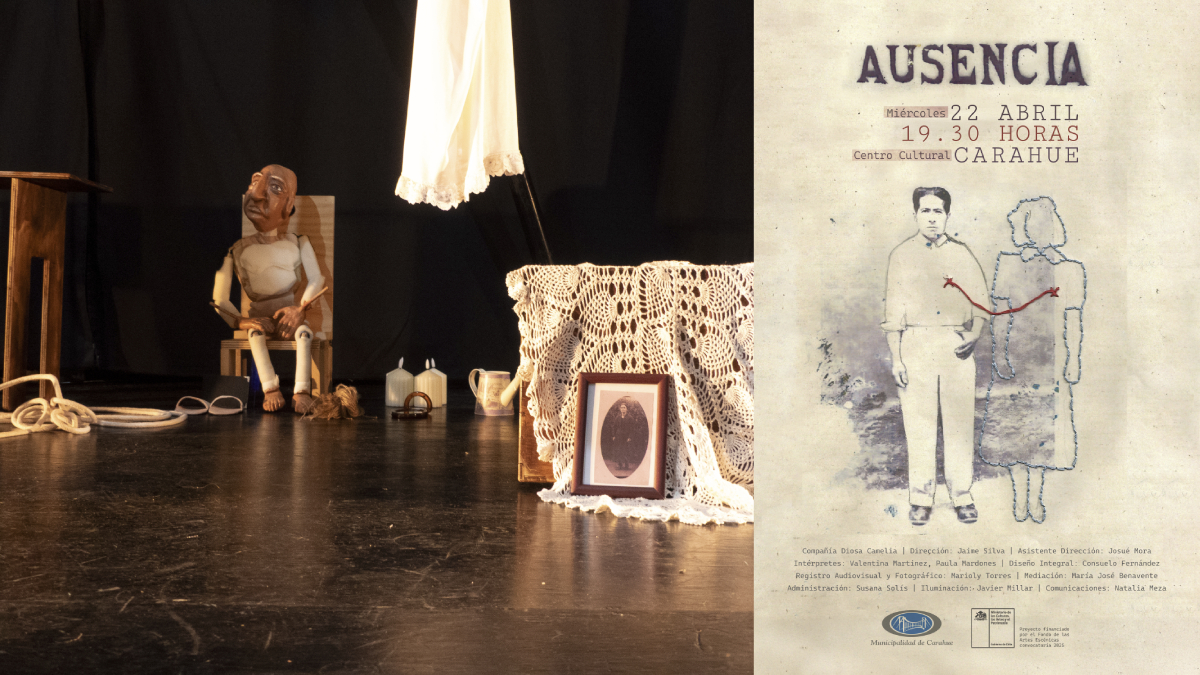 Compañía Diosa Camelia estrena obra “Ausencia” en Carahue, circulación gratuita continúa en Perquenco y Toltén