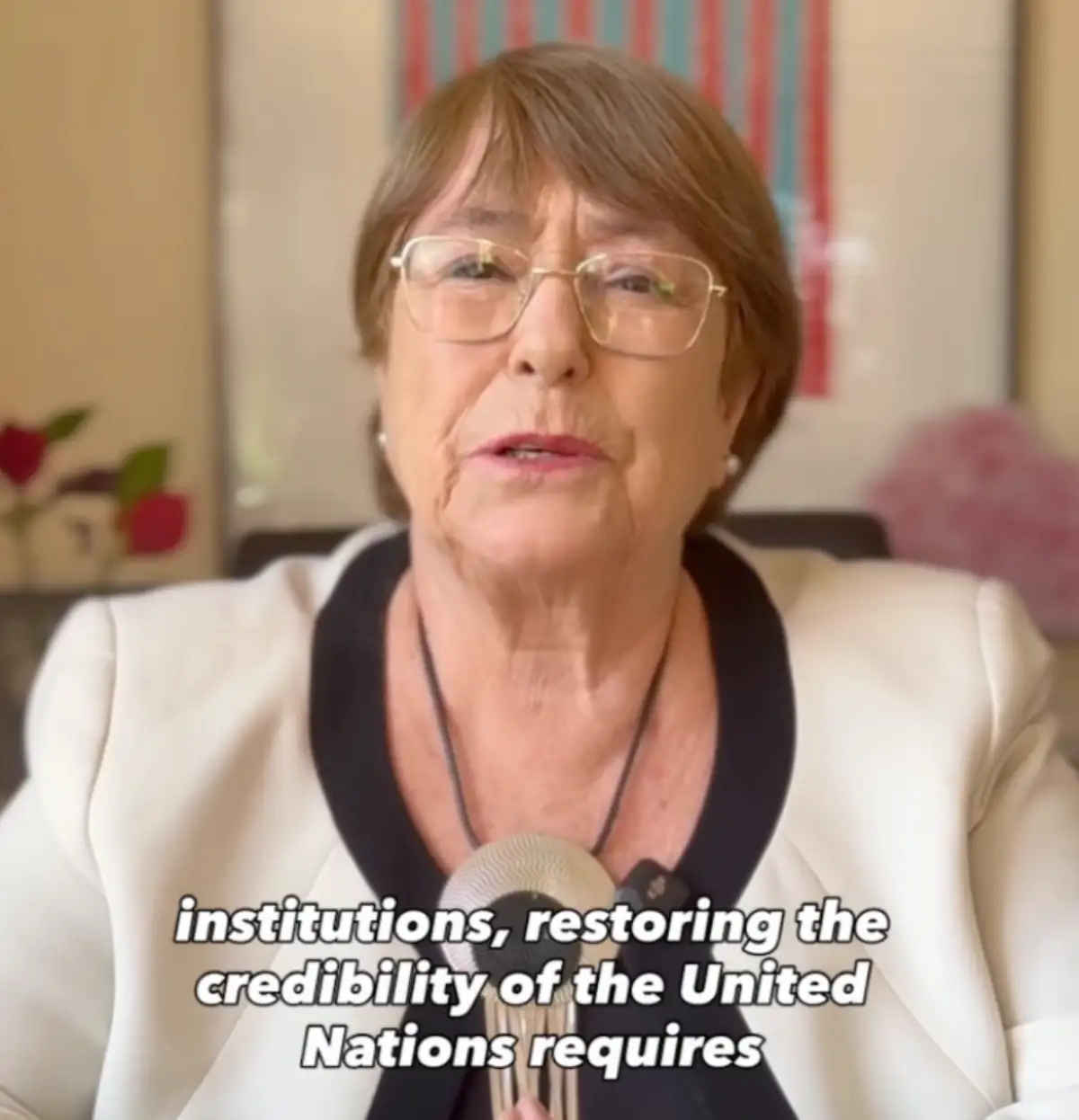 Michelle Bachelet  refuerza su campaña para la SG de la ONU con vídeo: "En Naciones Unidas cada país tiene una voz que debe ser escuchada y respetada"