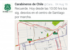 Twitter Carabineros Marcha