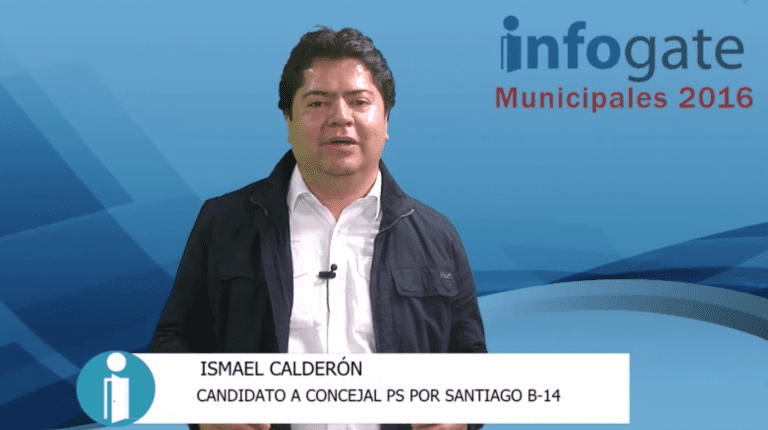 Ismael Calderón, candidato PS a concejal por Santiago